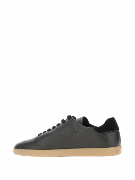 Sneakerși Zegna din piele negru