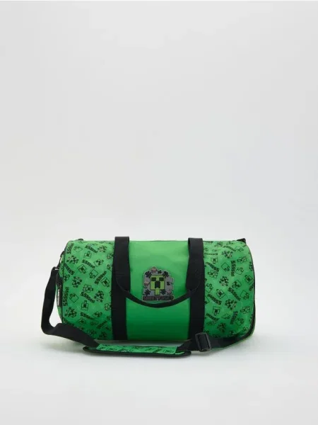 Reserved Geantă sport Minecraft verde