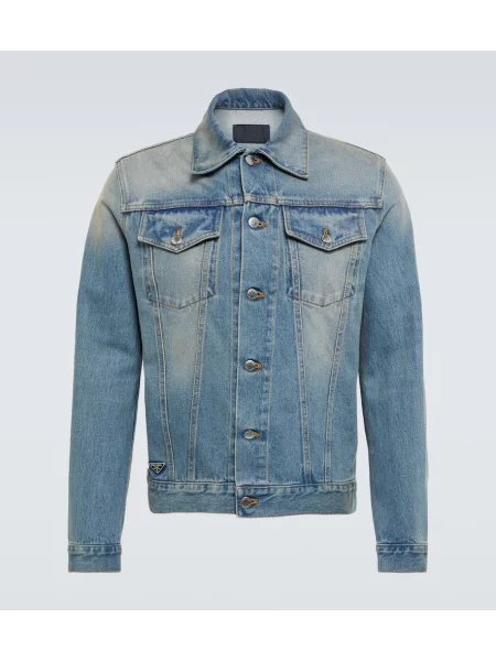 Denim jakna Prada modra