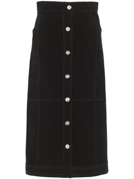 Fustă midi Barrie până la genunchi negru