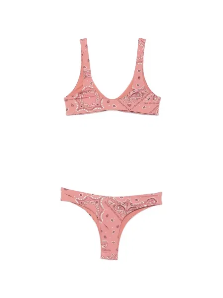 Bikini Venuja cu imagine cu model paisley roz