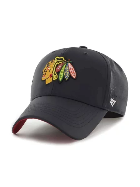 Шапка с козирка Nhl Chicago Blackhawks с апликация черно
