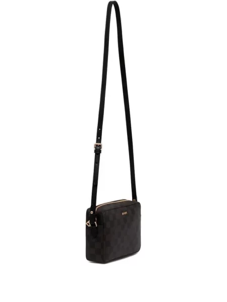 Kostkovaná crossbody kabelka Joop! hnědá