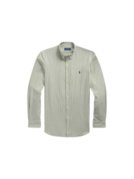 Koszula Polo Ralph Lauren w paski zielona