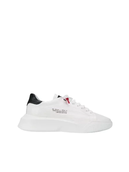 Sneakersy Giuliano Galiano sznurowane skórzane białe