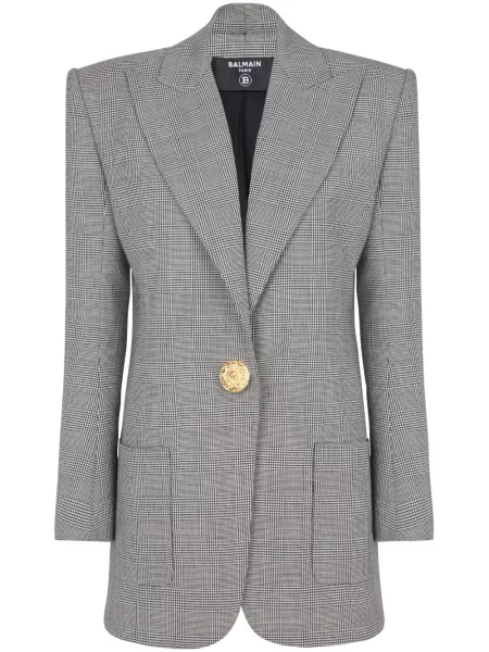 Sacou Balmain de lână gri