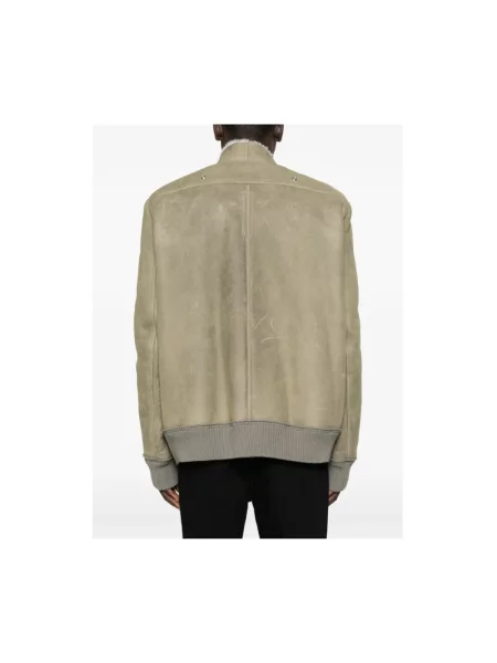 Kurtka skórzana Rick Owens zielona