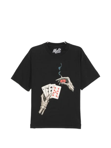 Tricou Melt cu imagine negru