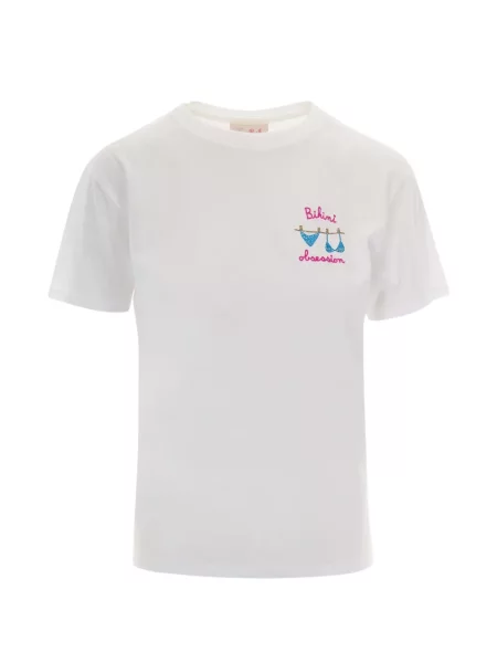 Tricou Mc2 Saint Barth cu broderie alb