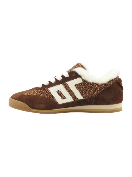 Sneakersy Back70 skórzane brązowe