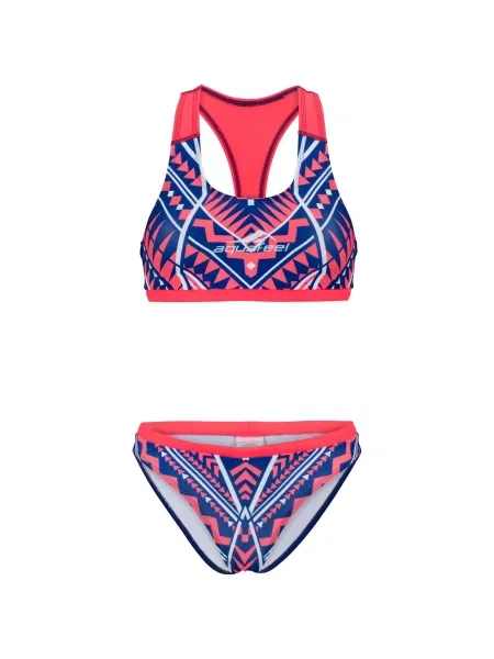 Strój kąpielowy Aquafeel Bikini Racerback "Wild Graphic" niebieskie