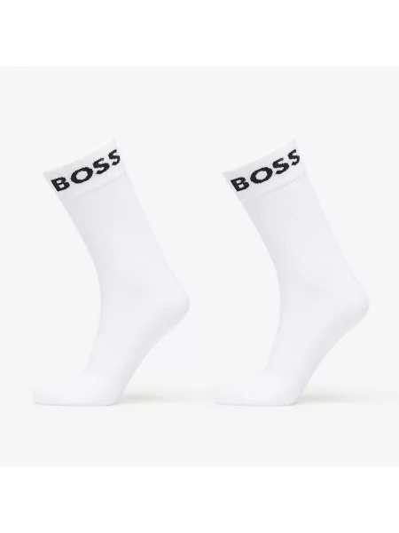 BOSS BLACK Șosete alb