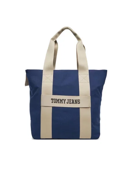 Tommy Jeans Taška Tjm Retro Cool Tote Tmavomodrá modrá