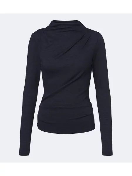Top Proenza Schouler din jerseu alb
