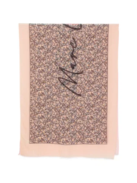 Fular Marc O'polo cu model floral cu imagine roz