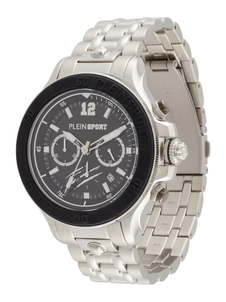 Plein Sport Analogové hodinky / stříbrná černá