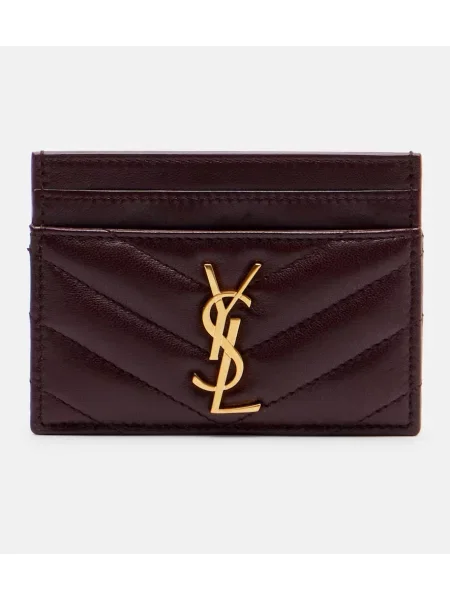 Kožni novčanik Saint Laurent bordo