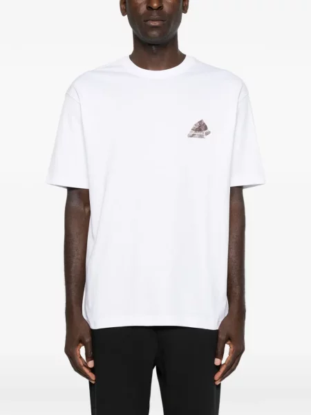 Tricou Boss cu imagine alb