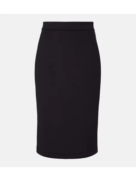 Spódnica ołówkowa Moncler Genius z wysoką talią czarna