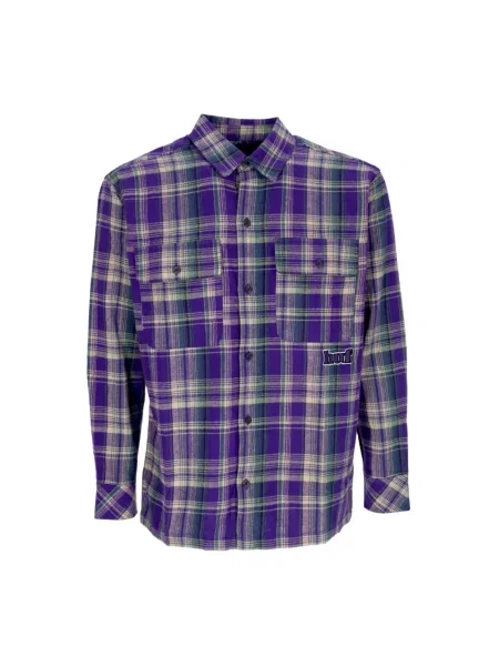 Koszula Huf flanelowa fioletowa