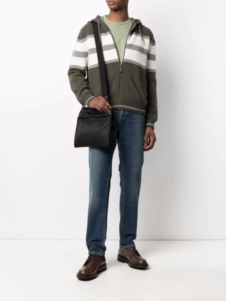 Cardigan Herno cu glugă verde