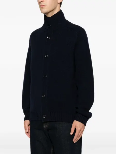 Gulerat cardigan Tom Ford tricotate albastru
