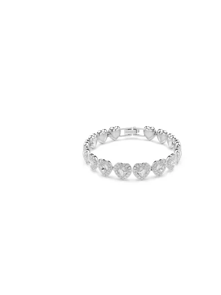 Bransoletka Swarovski do tenisa szara