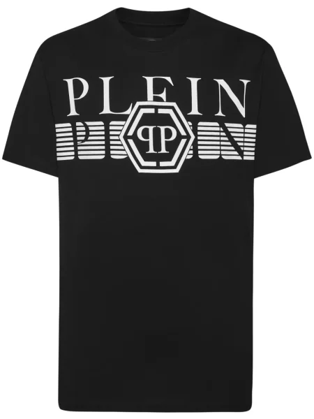 Tričko Philipp Plein s potlačou čierna