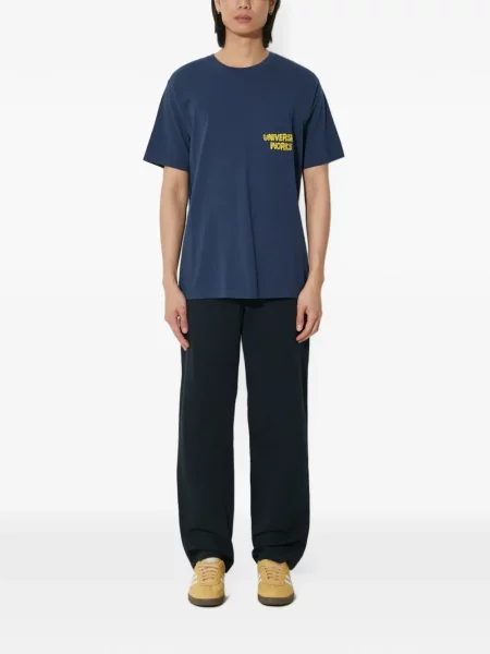 Tricou Universal Works cu imagine albastru