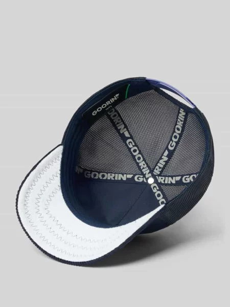 Czapka z daszkiem typu trucker z haftem model „Shadow Remix” Goorin Bros granatowa