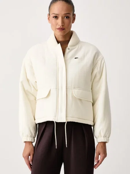 Lacoste jachetă pentru femei din lână bej