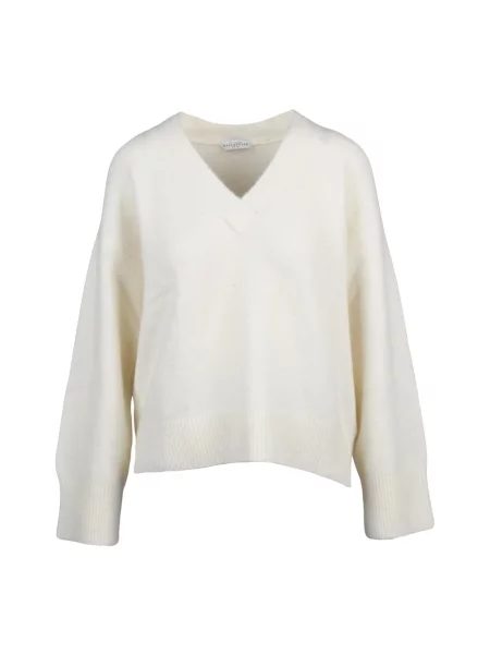 Sweter Ballantyne wełniany biały