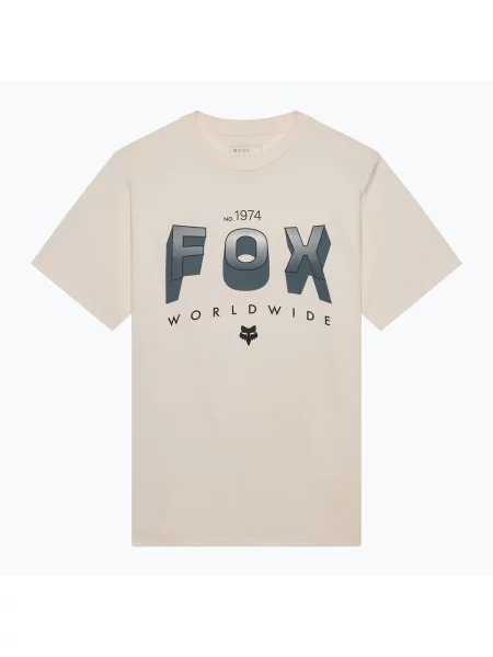 Tricou pentru bărbați Fox Racing Block Original off white alb