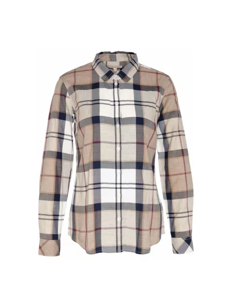Barbour Bluzki i koszule Kobieta Wielobarwność XS Klasyczna Koszula w Ponadczasowym Stylu beżowa