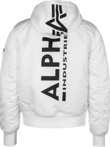 ALPHA INDUSTRIES Prehodna jakna črna bela