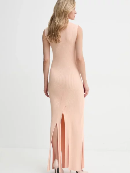 Šaty Victoria Beckham maxi oranžová