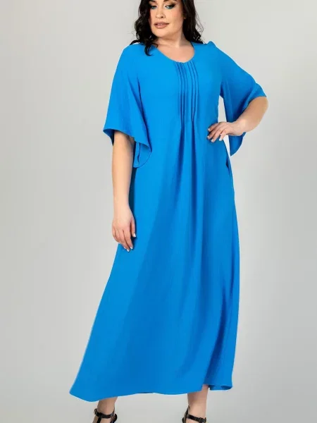 Сукня максі All Posa віскоза/поліестер блакитний