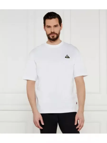 BOSS ORANGE Tricou Te_fishpatch alb