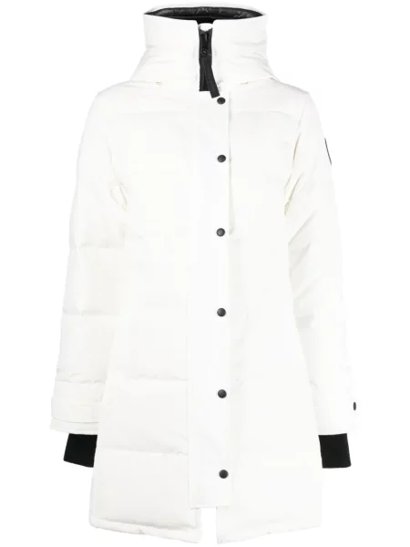 Parka Canada Goose ocieplana biała