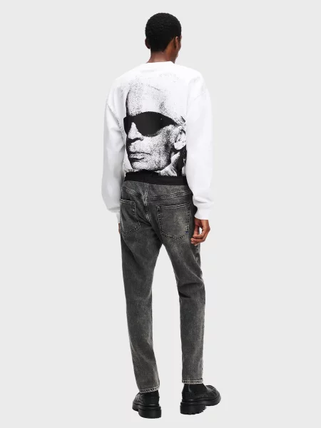 Прямі джинси Karl Lagerfeld Jeans бавовна/еластан чорний