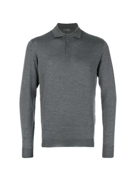 Tricou polo Drumohr gri