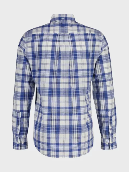 Картата сорочка Gant синя