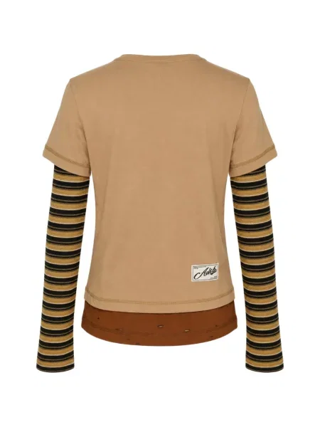 Tricou Andersson Bell cu motiv cu inimi maro