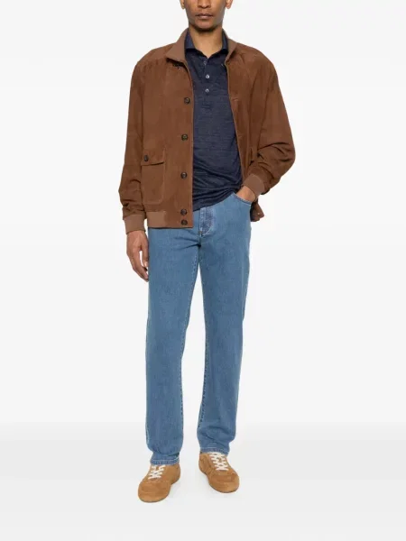 Tricou polo Zegna albastru