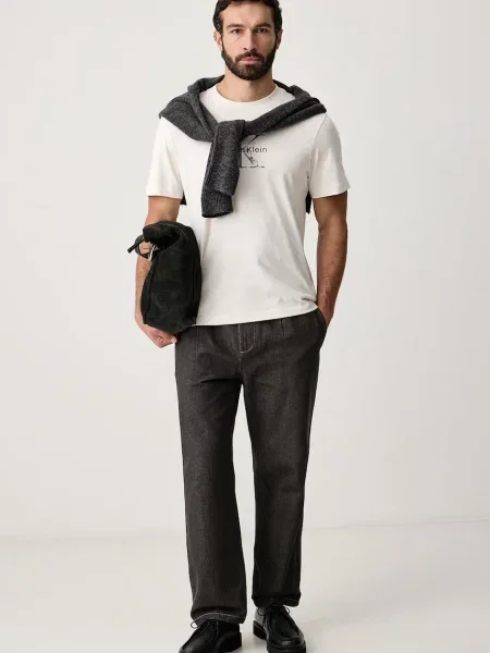 Calvin Klein Jeans kratka majica bež
