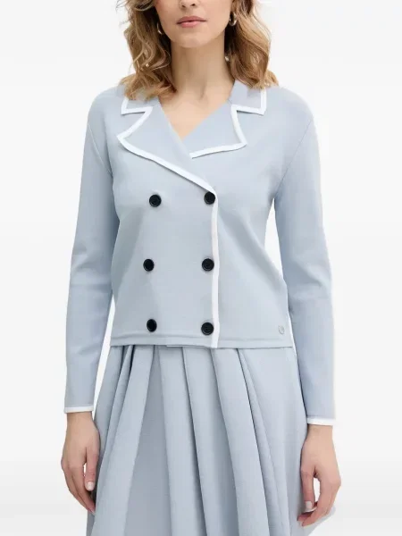 Kardigan Karl Lagerfeld dwurzędowy niebieski