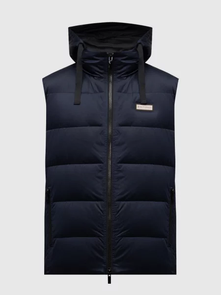 Пуховий жилет з логотипом Be Florence синій