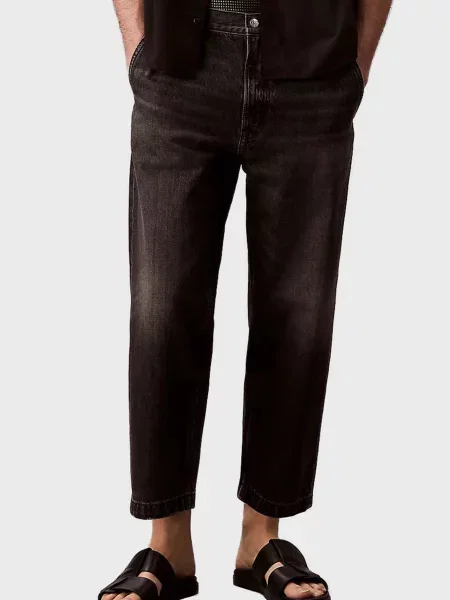 Укорочені джинси Calvin Klein Jeans чорні