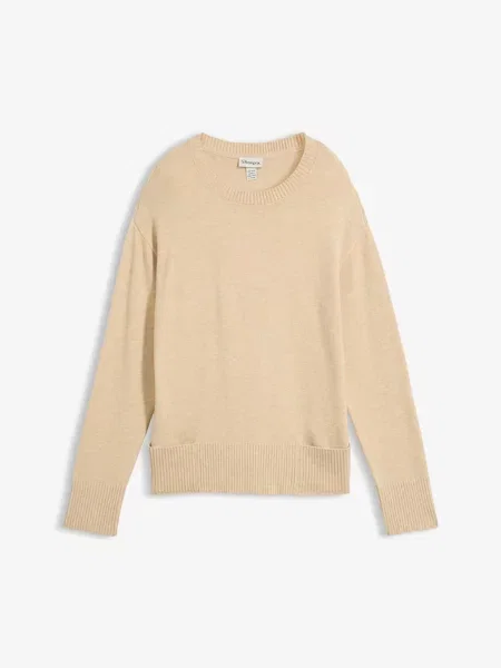 Sweter z mieszanki beżowy