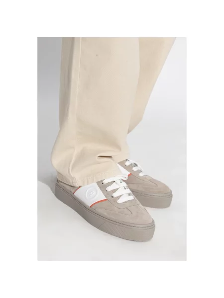 Sneakersy Furla skórzane beżowe